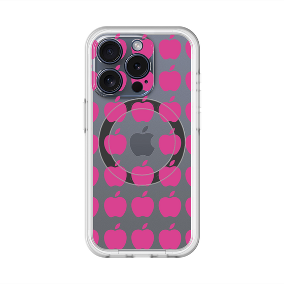 スリムプロテクションプレミアムケース with MagSafe［ Apple - Pink ］