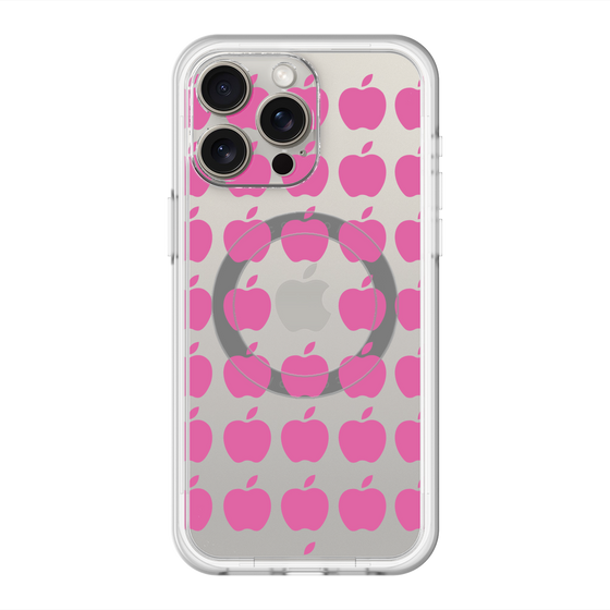 スリムプロテクションプレミアムケース with MagSafe［ Apple - Pink ］