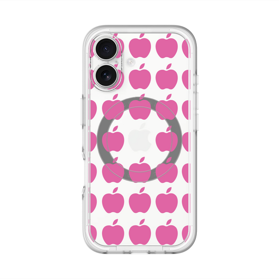 スリムプロテクションプレミアムケース with MagSafe［ Apple - Pink ］