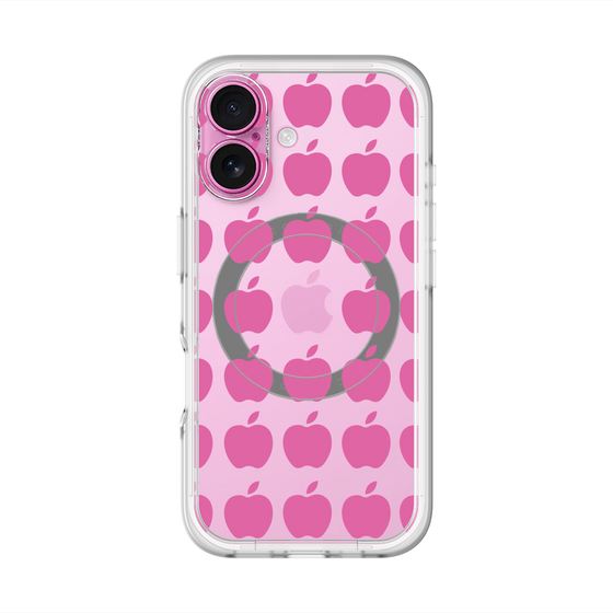 スリムプロテクションプレミアムケース with MagSafe［ Apple - Pink ］