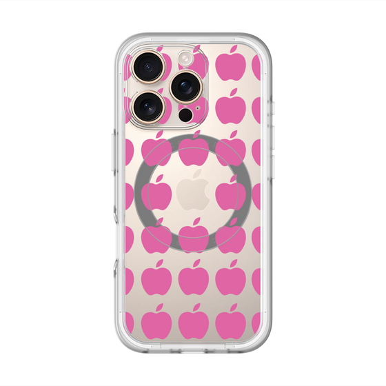 スリムプロテクションプレミアムケース with MagSafe［ Apple - Pink ］