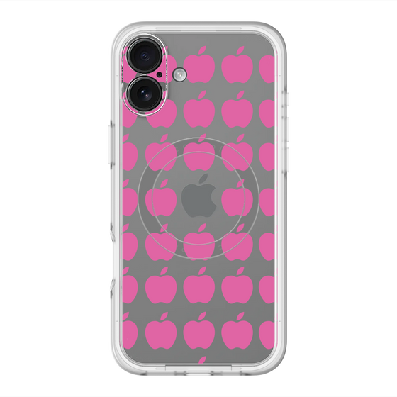 スリムプロテクションプレミアムケース with MagSafe［ Apple - Pink ］