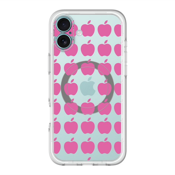 スリムプロテクションプレミアムケース with MagSafe［ Apple - Pink ］