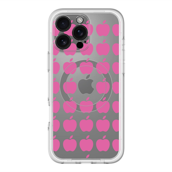 スリムプロテクションプレミアムケース with MagSafe［ Apple - Pink ］