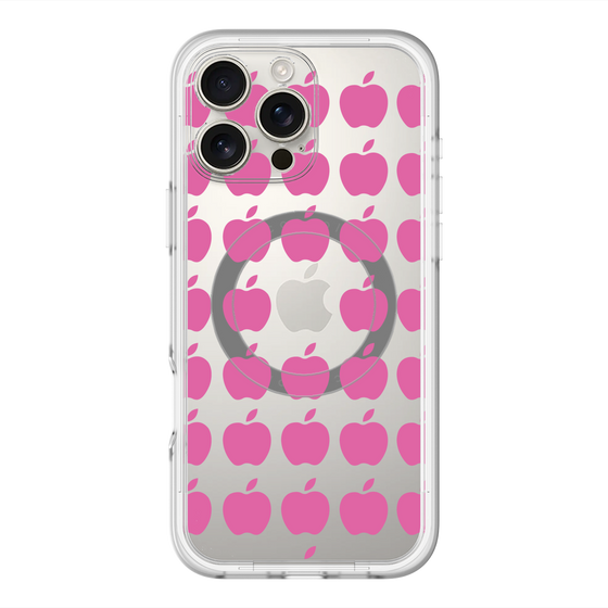スリムプロテクションプレミアムケース with MagSafe［ Apple - Pink ］