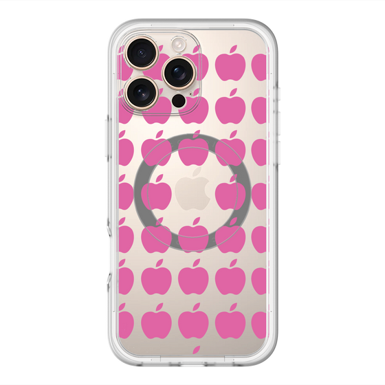 スリムプロテクションプレミアムケース with MagSafe［ Apple - Pink ］