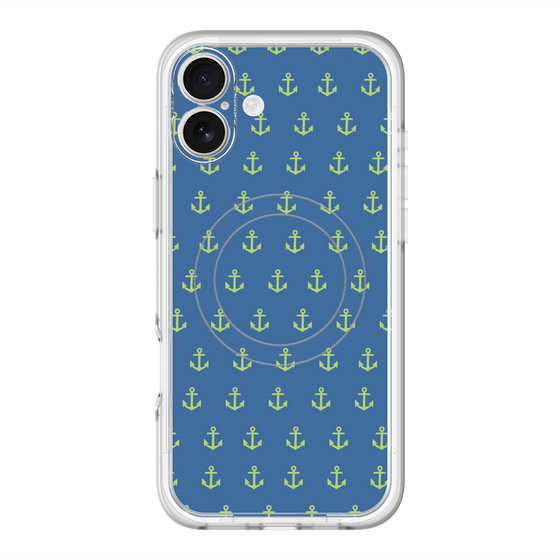 スリムプロテクションプレミアムケース with MagSafe［ Anchor - Green ］