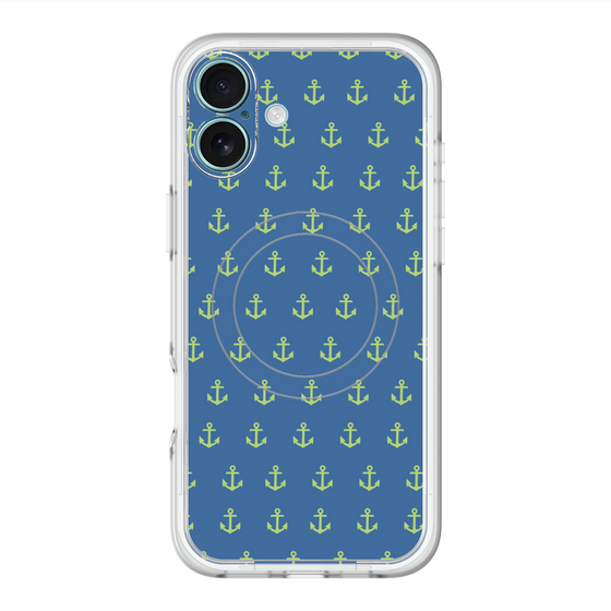 スリムプロテクションプレミアムケース with MagSafe［ Anchor - Green ］