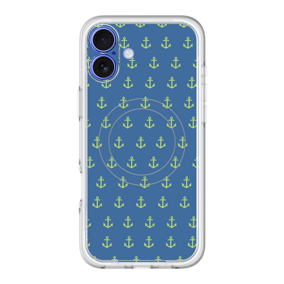 スリムプロテクションプレミアムケース with MagSafe［ Anchor - Green ］