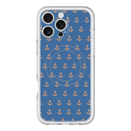 スリムプロテクションプレミアムケース with MagSafe［ Anchor - Orange ］
