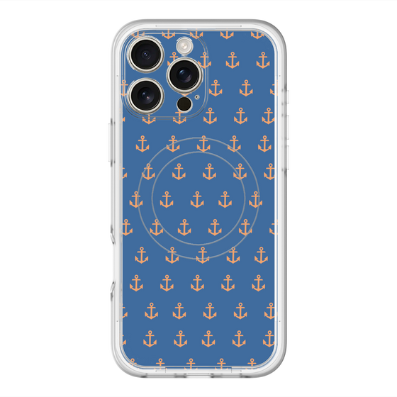 スリムプロテクションプレミアムケース with MagSafe［ Anchor - Orange ］
