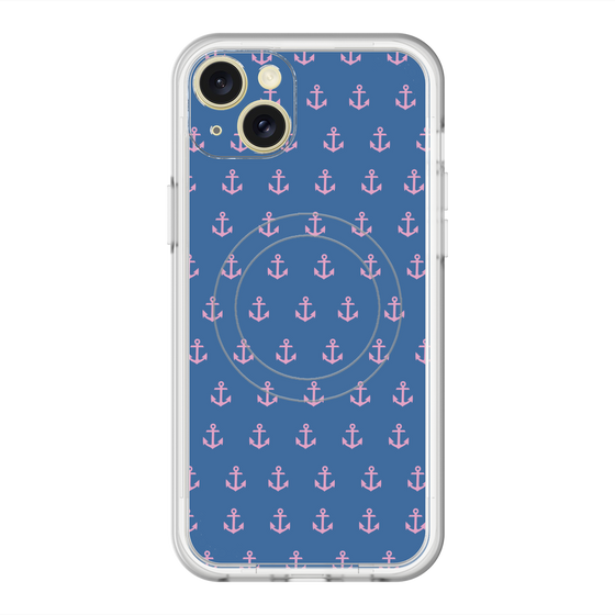 スリムプロテクションプレミアムケース with MagSafe［ Anchor - Pink ］