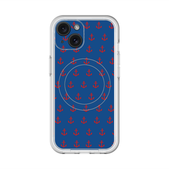 スリムプロテクションプレミアムケース with MagSafe［ Anchor - Red ］