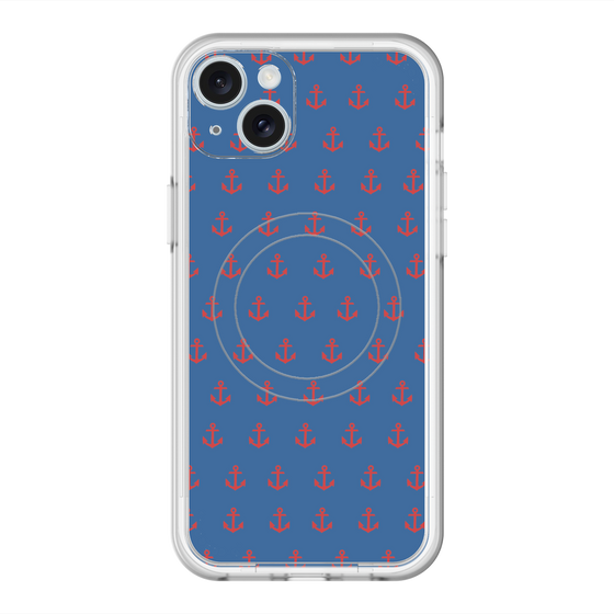スリムプロテクションプレミアムケース with MagSafe［ Anchor - Red ］
