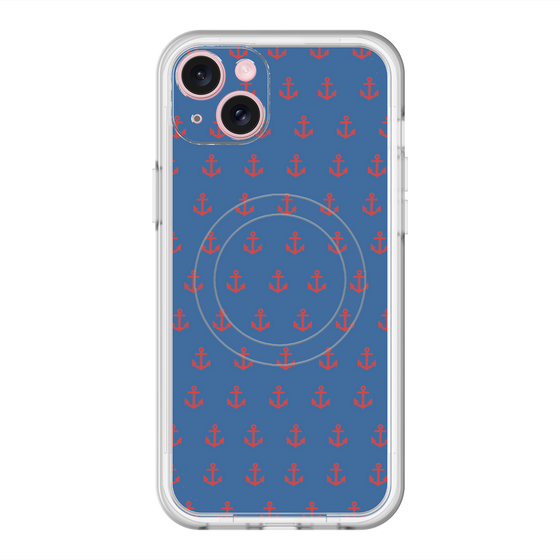 スリムプロテクションプレミアムケース with MagSafe［ Anchor - Red ］