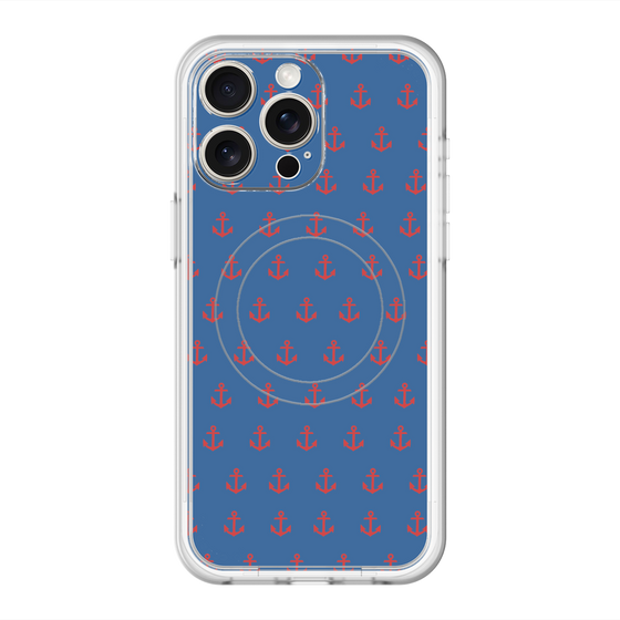 スリムプロテクションプレミアムケース with MagSafe［ Anchor - Red ］