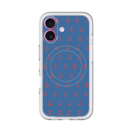スリムプロテクションプレミアムケース with MagSafe［ Anchor - Red ］