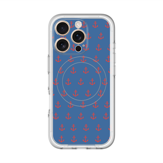 スリムプロテクションプレミアムケース with MagSafe［ Anchor - Red ］