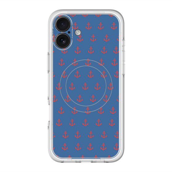 スリムプロテクションプレミアムケース with MagSafe［ Anchor - Red ］