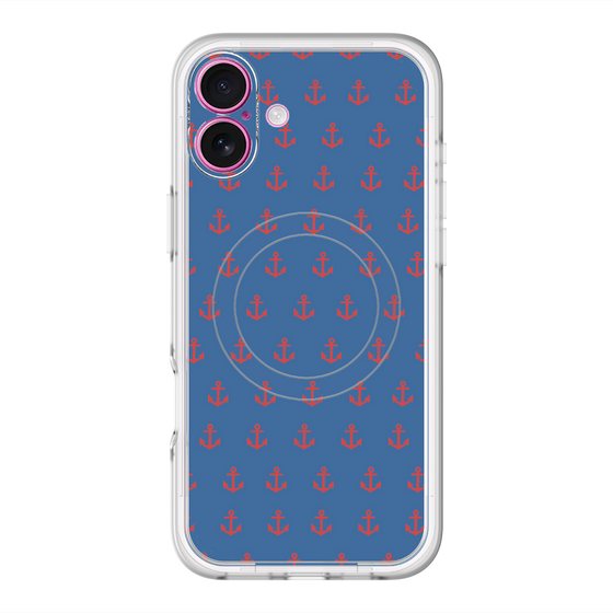 スリムプロテクションプレミアムケース with MagSafe［ Anchor - Red ］
