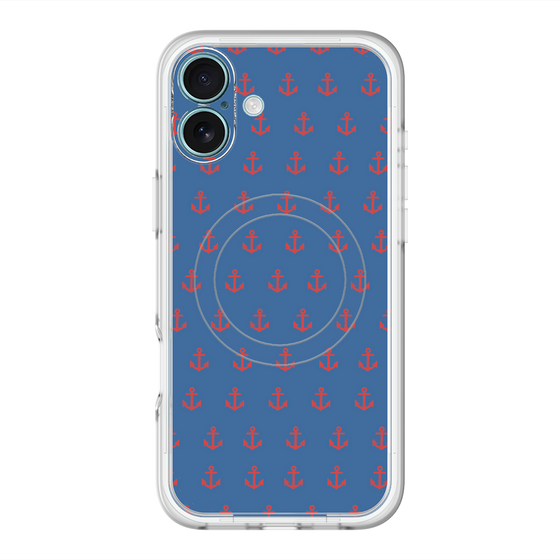 スリムプロテクションプレミアムケース with MagSafe［ Anchor - Red ］