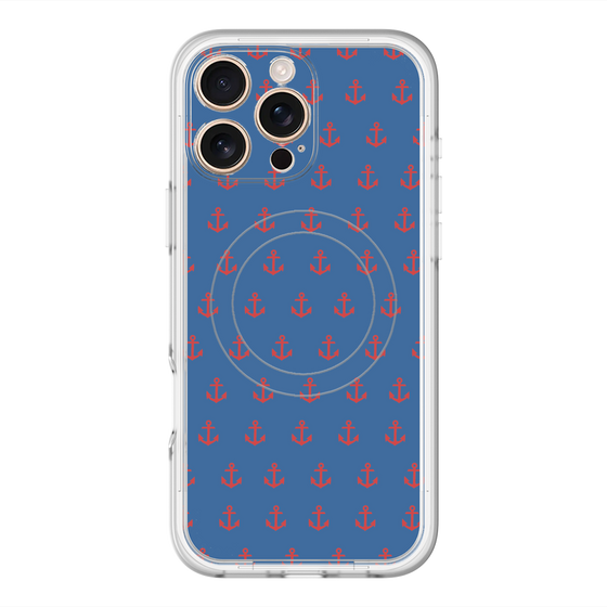スリムプロテクションプレミアムケース with MagSafe［ Anchor - Red ］