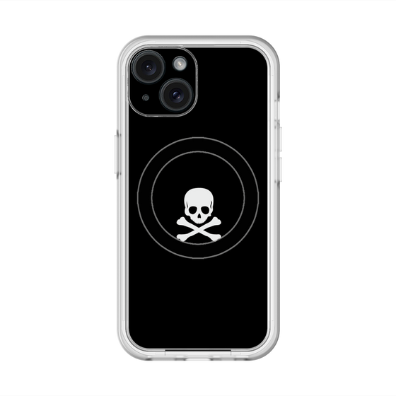 スリムプロテクションプレミアムケース with MagSafe［ スカル - Black ］