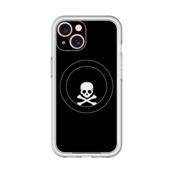 スリムプロテクションプレミアムケース with MagSafe［ スカル - Black ］