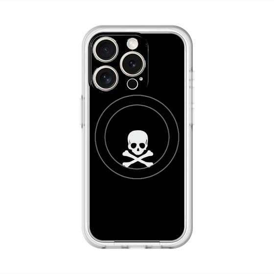 スリムプロテクションプレミアムケース with MagSafe［ スカル - Black ］