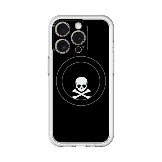 スリムプロテクションプレミアムケース with MagSafe［ スカル - Black ］