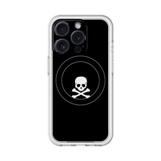 スリムプロテクションプレミアムケース with MagSafe［ スカル - Black ］