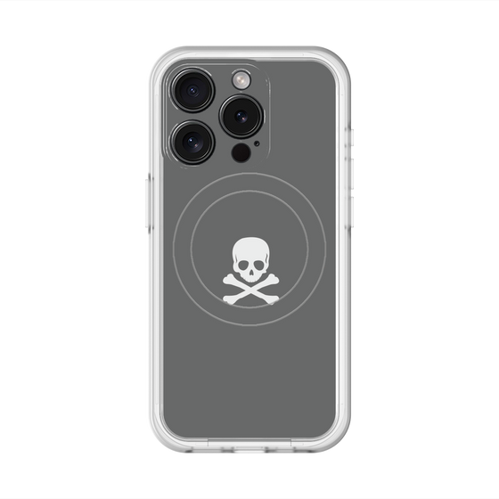 スリムプロテクションプレミアムケース with MagSafe［ スカル - Gray ］