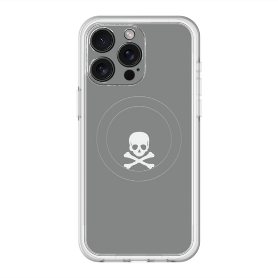 スリムプロテクションプレミアムケース with MagSafe［ スカル - Gray ］