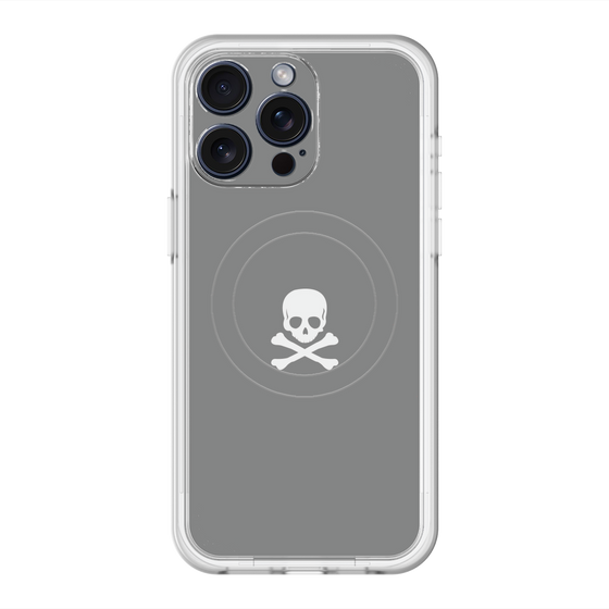スリムプロテクションプレミアムケース with MagSafe［ スカル - Gray ］