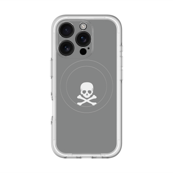 スリムプロテクションプレミアムケース with MagSafe［ スカル - Gray ］