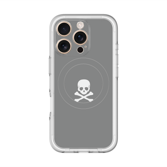 スリムプロテクションプレミアムケース with MagSafe［ スカル - Gray ］