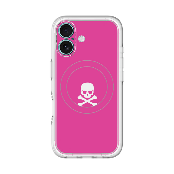 スリムプロテクションプレミアムケース with MagSafe［ スカル - Pink ］