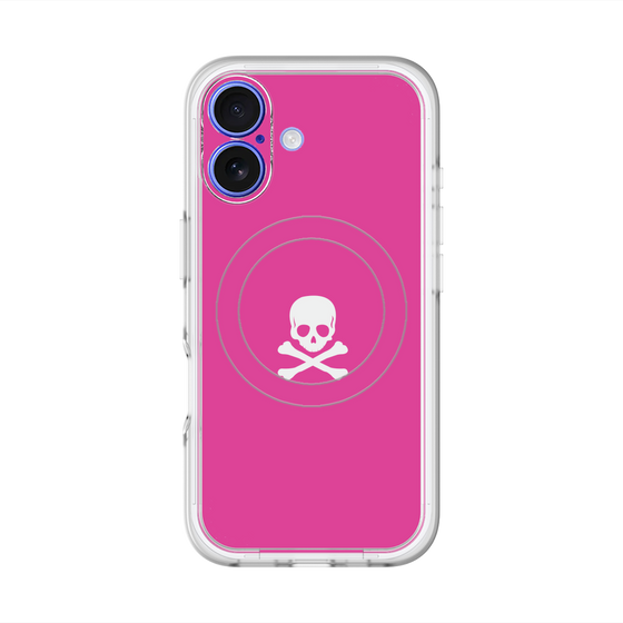 スリムプロテクションプレミアムケース with MagSafe［ スカル - Pink ］