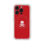 スリムプロテクションプレミアムケース with MagSafe［ スカル - Red ］