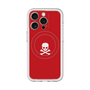 スリムプロテクションプレミアムケース with MagSafe［ スカル - Red ］