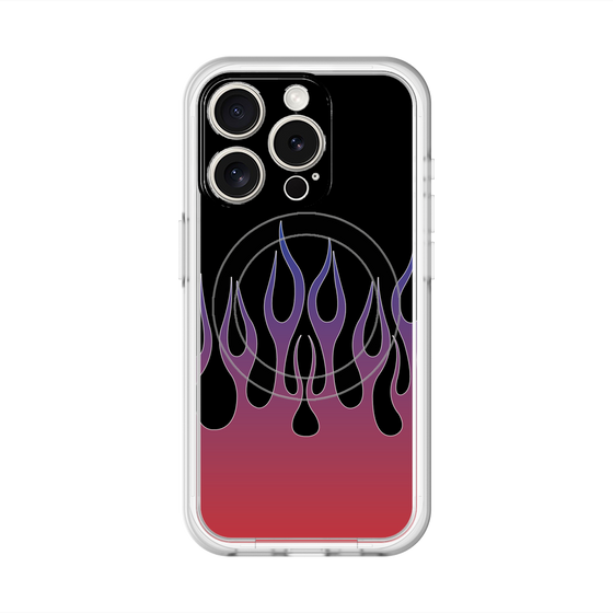 スリムプロテクションプレミアムケース with MagSafe［ 炎 - Red ］