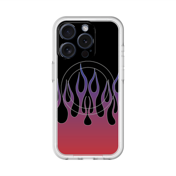 スリムプロテクションプレミアムケース with MagSafe［ 炎 - Red ］