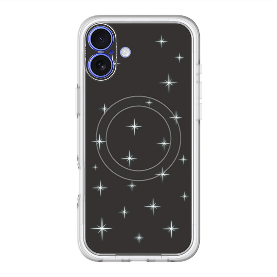 スリムプロテクションプレミアムケース with MagSafe［ Glitter - Black ］