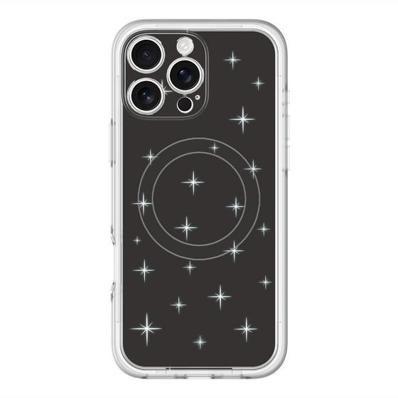 スリムプロテクションプレミアムケース with MagSafe［ Glitter - Black ］