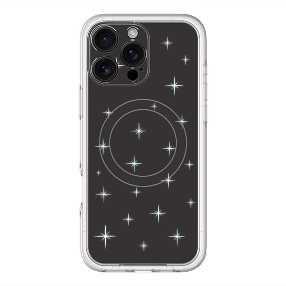 スリムプロテクションプレミアムケース with MagSafe［ Glitter - Black ］
