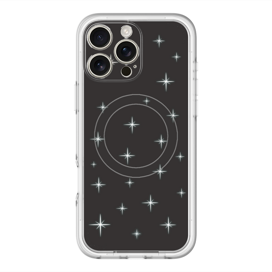 スリムプロテクションプレミアムケース with MagSafe［ Glitter - Black ］