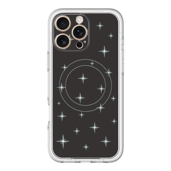 スリムプロテクションプレミアムケース with MagSafe［ Glitter - Black ］