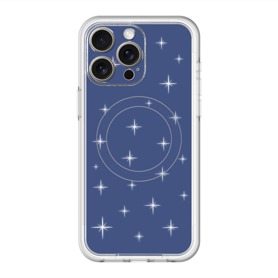 スリムプロテクションプレミアムケース with MagSafe［ Glitter - Blue ］