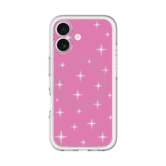 スリムプロテクションプレミアムケース with MagSafe［ Glitter - Pink ］