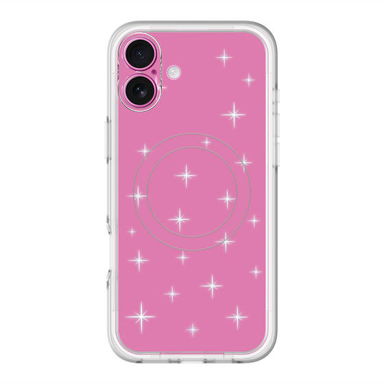 スリムプロテクションプレミアムケース with MagSafe［ Glitter - Pink ］